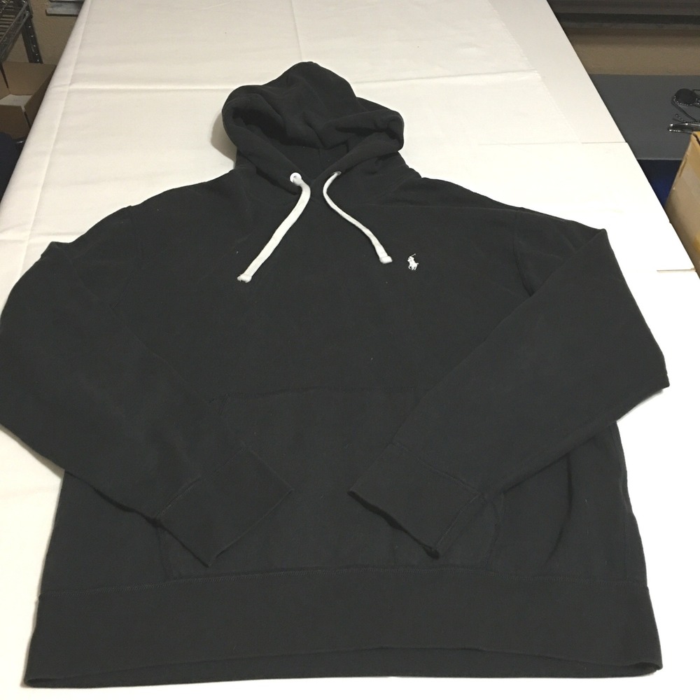 Polo Ralph Lauren Performance Hoodie Mens XL Black Embroidered Pony